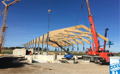 stavba montovaných hál